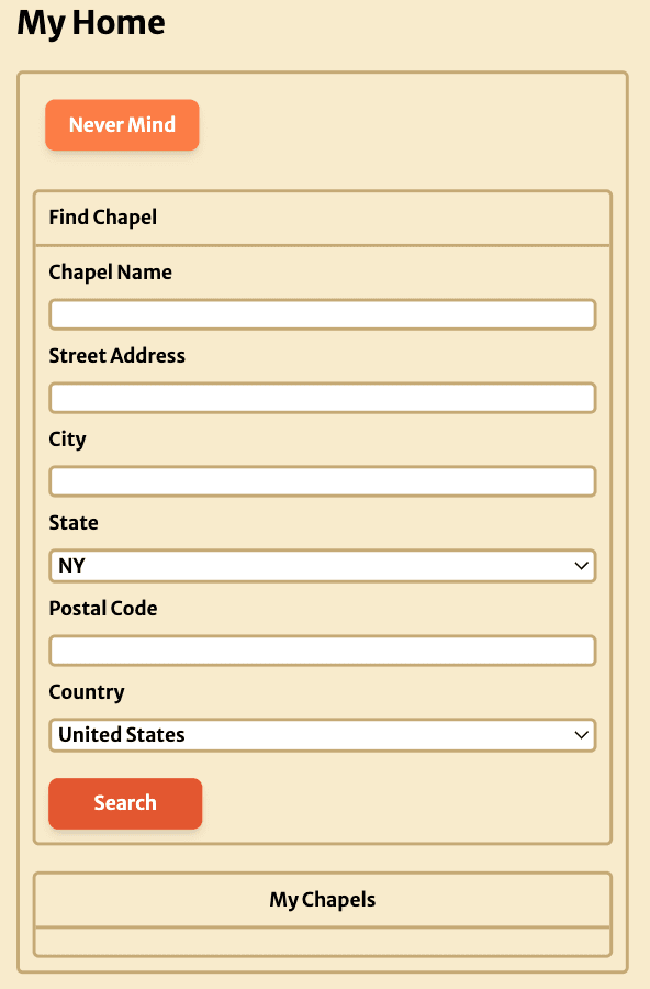 Search for Related Chapels
